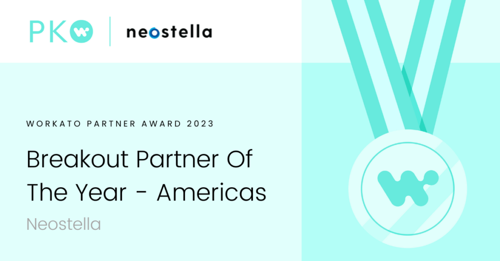 Workato Partner Award 2023 Breakout Partner of the Year - Americas
